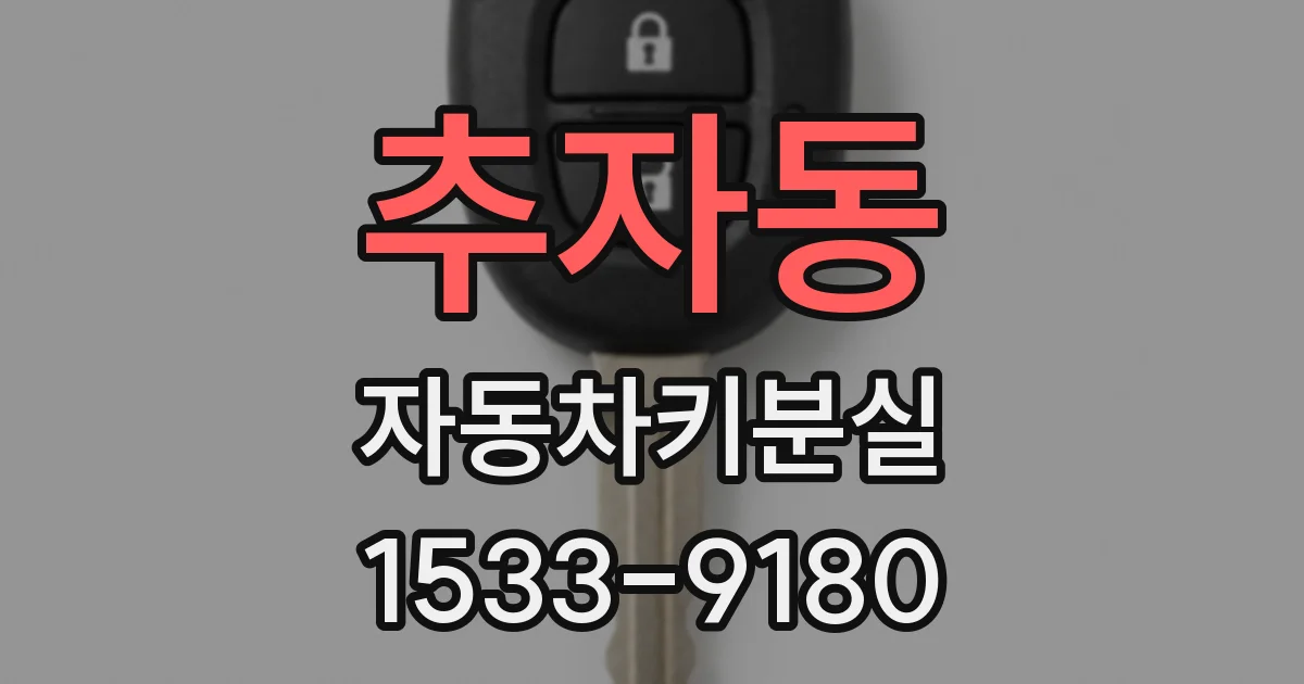 추자동 자동차키분실