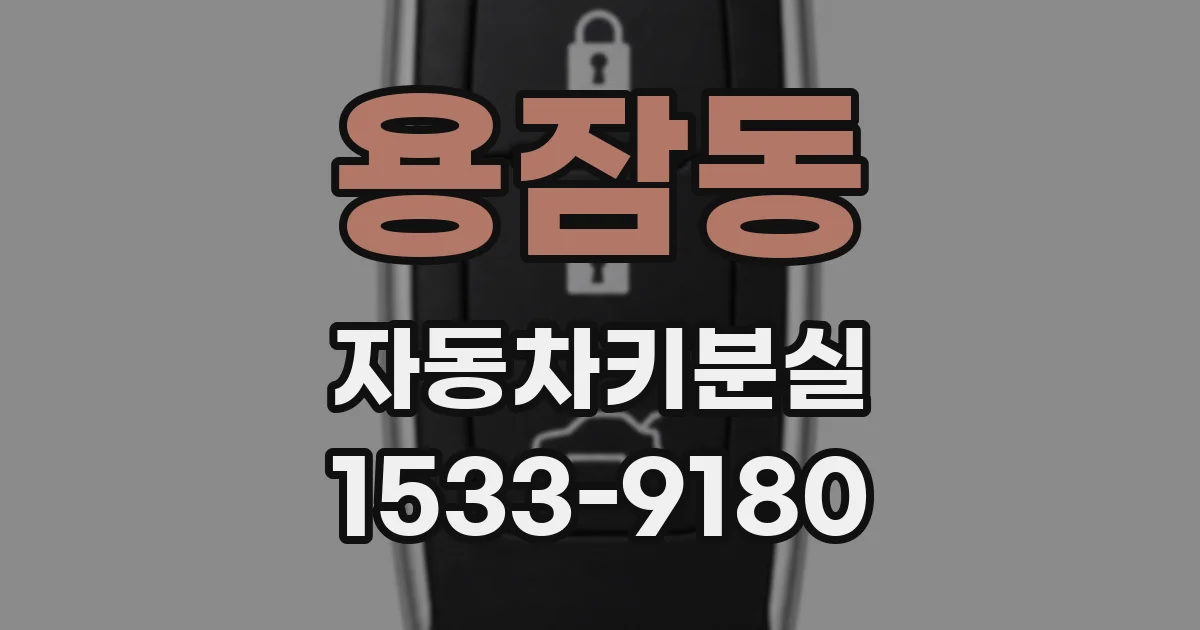 용잠동 자동차키분실