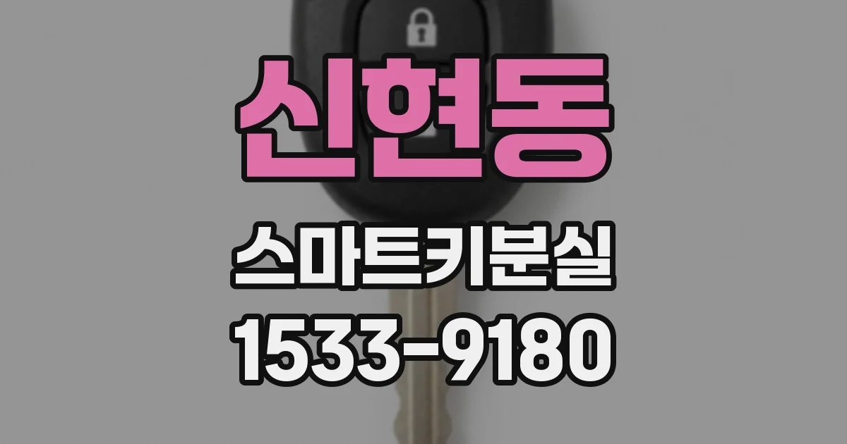 신현동 스마트키분실