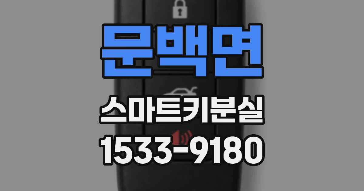 문백면 스마트키분실
