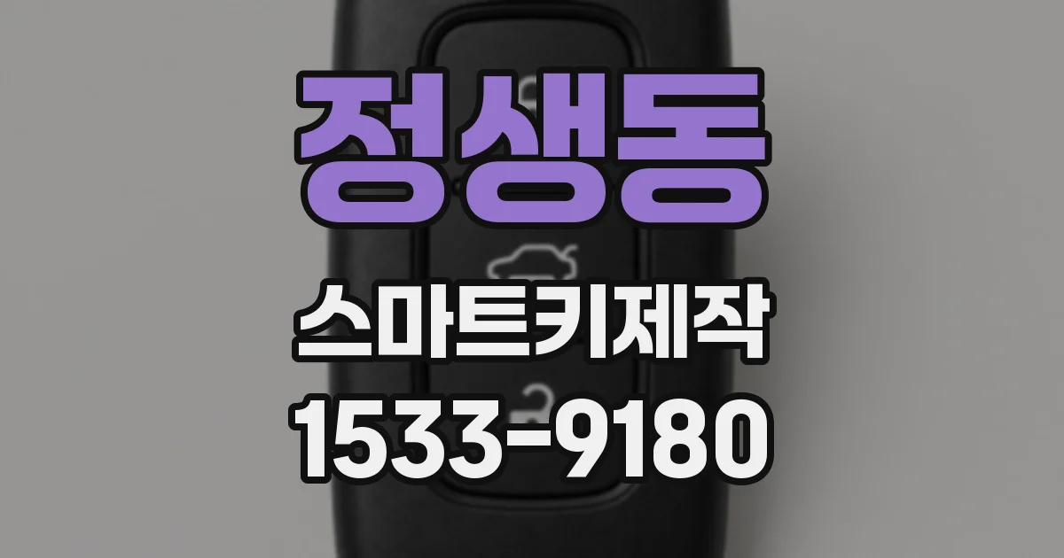 정생동 스마트키제작