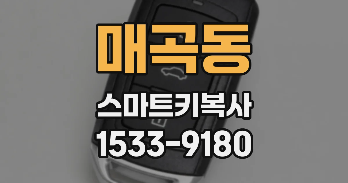 매곡동 스마트키복사