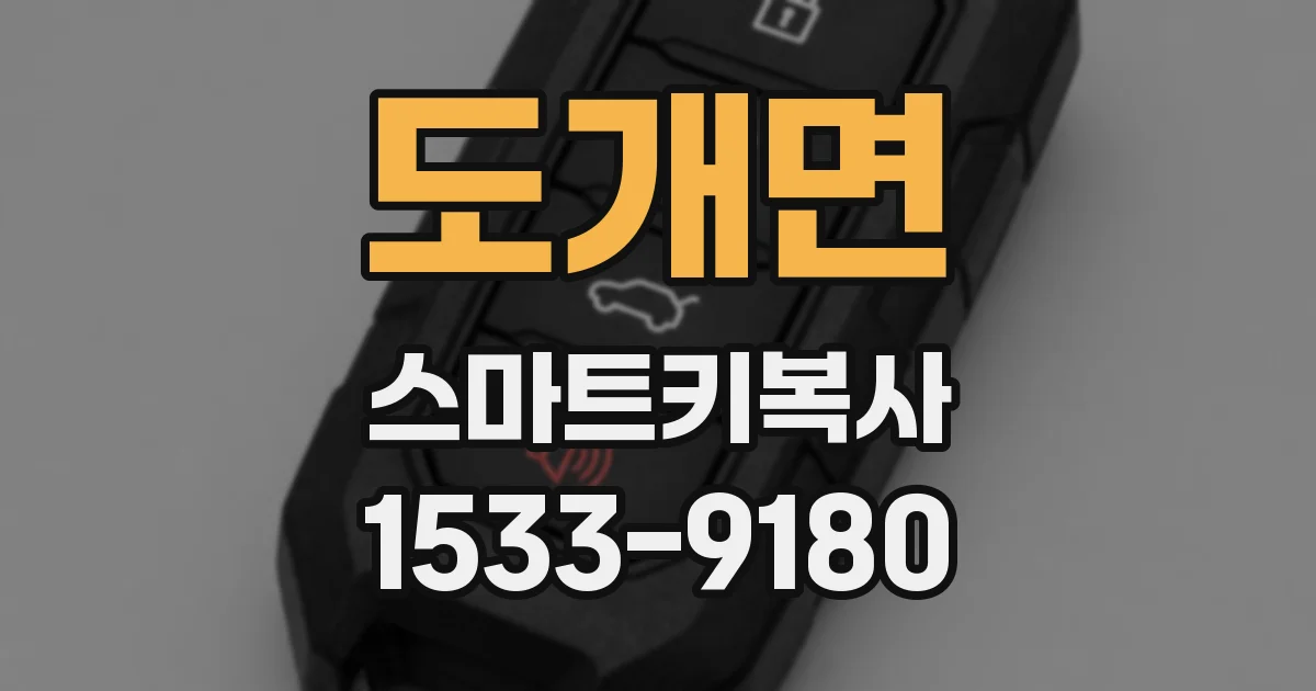 도개면 스마트키복사