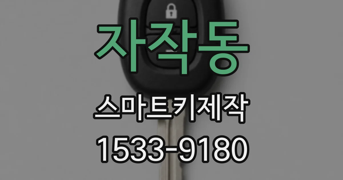 자작동 스마트키제작