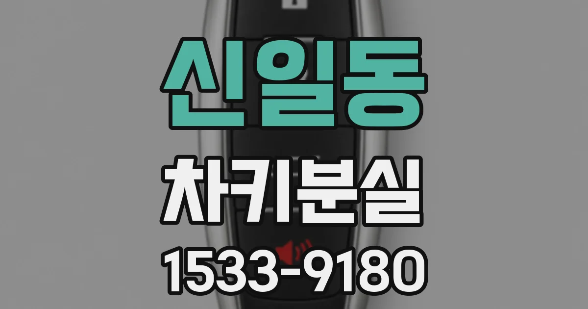 신일동 차키분실