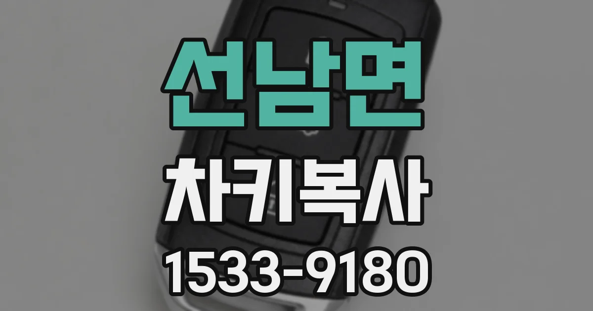 선남면 차키복사