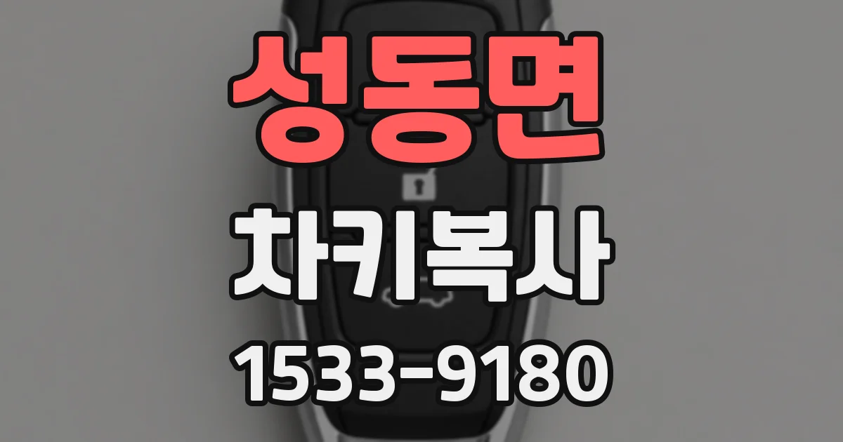 성동면 차키복사