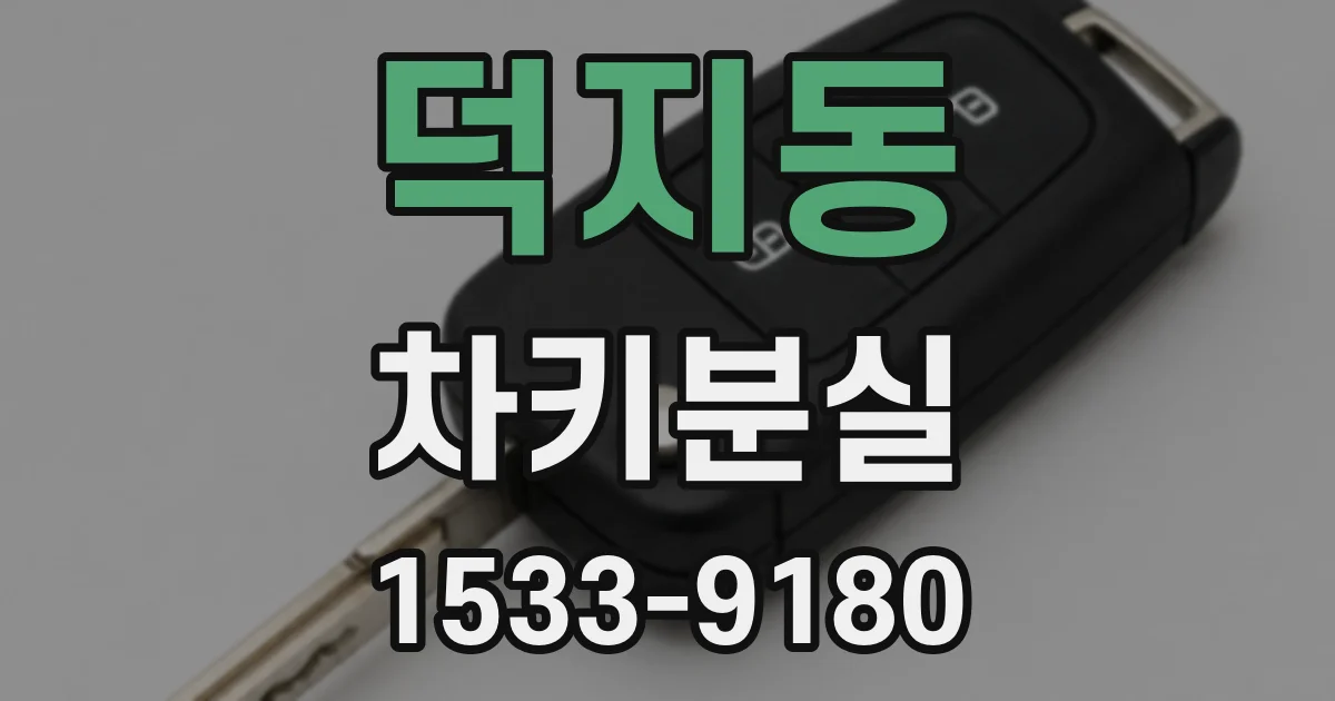 덕지동 차키분실