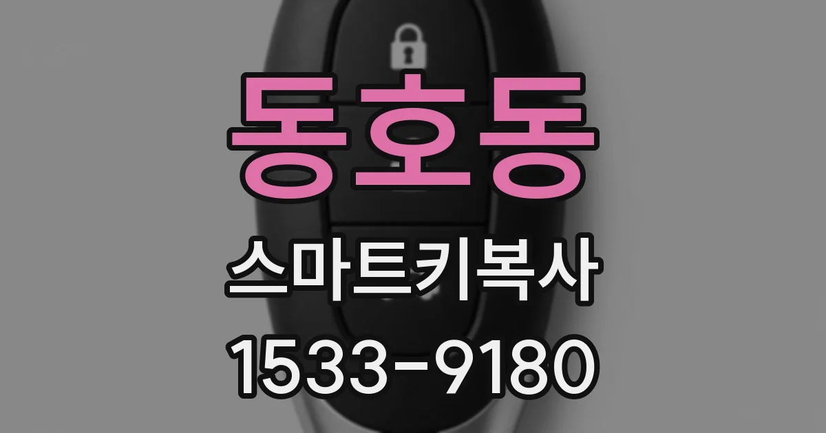 동호동 스마트키복사