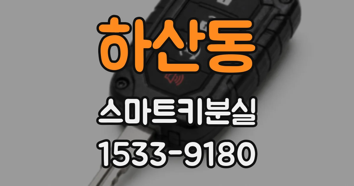 하산동 스마트키분실