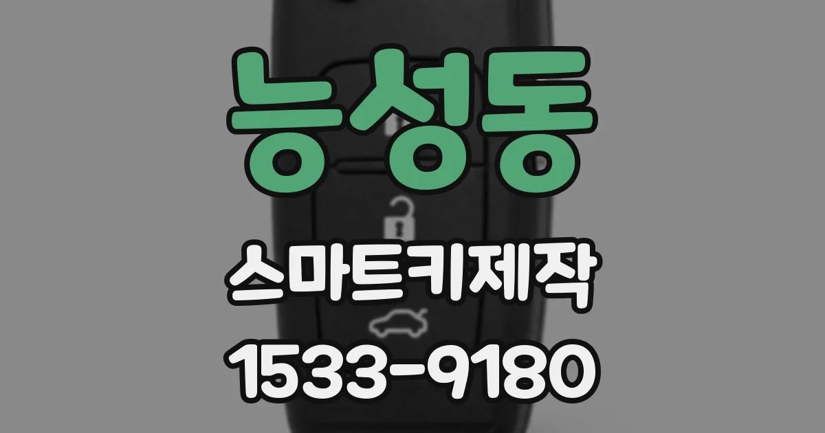 능성동 스마트키제작