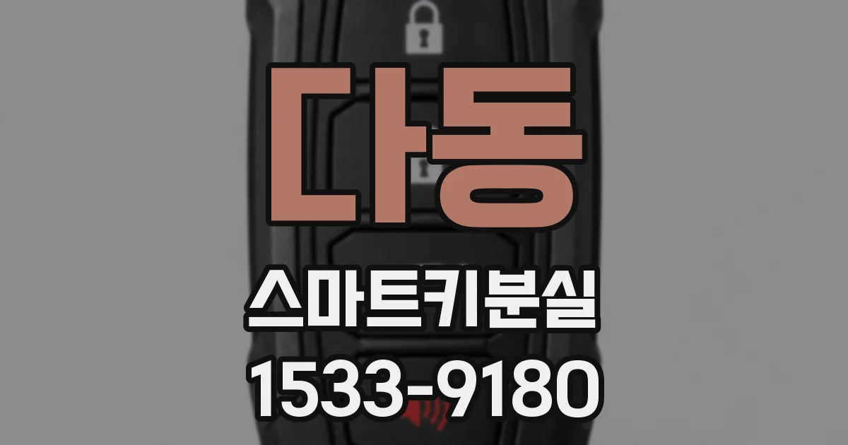 다동 스마트키분실