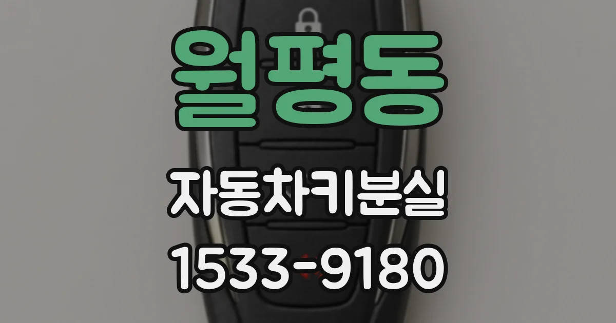 월평동 자동차키분실