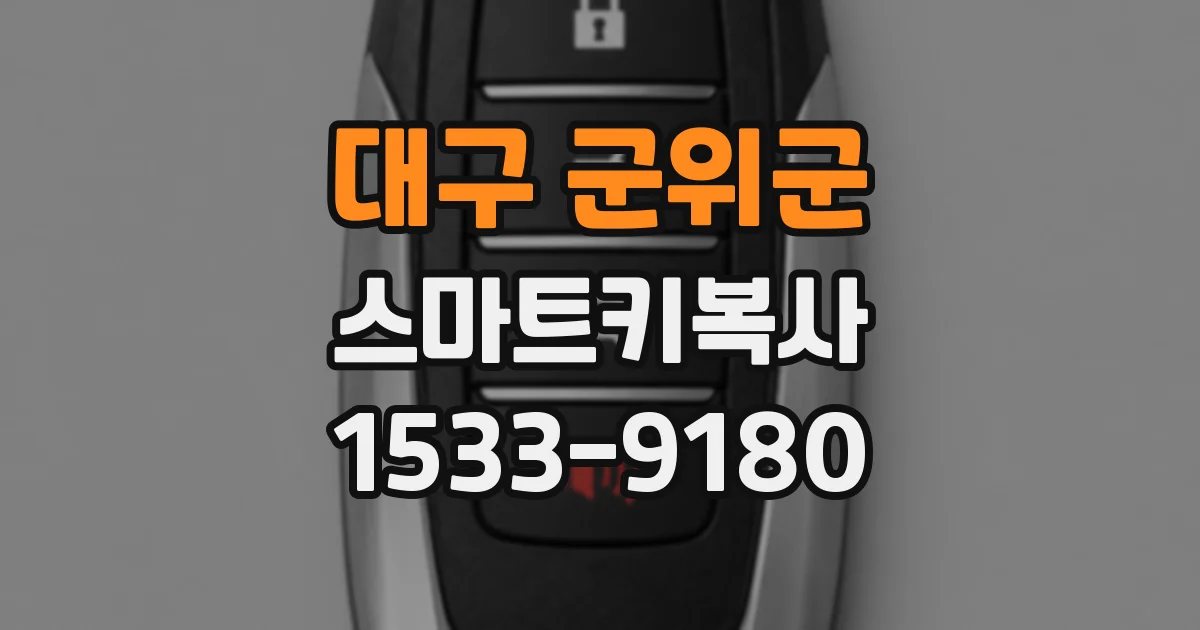 대구 군위군 스마트키복사