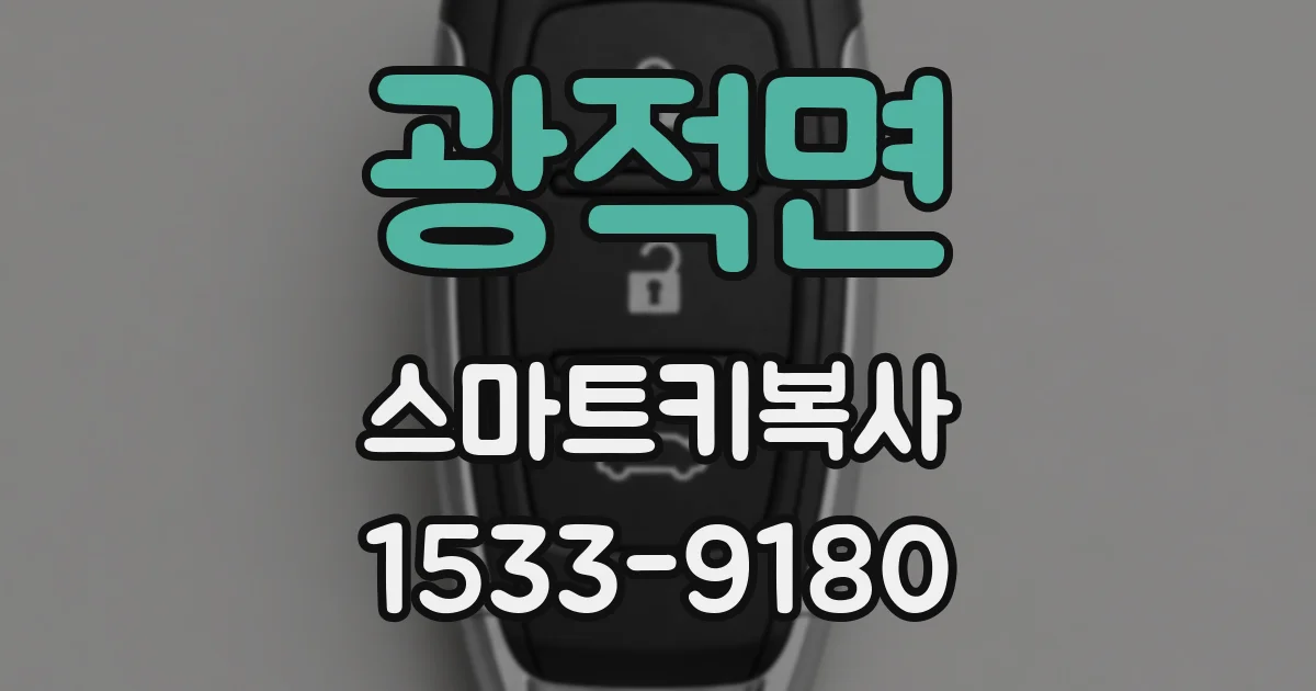 광적면 스마트키복사