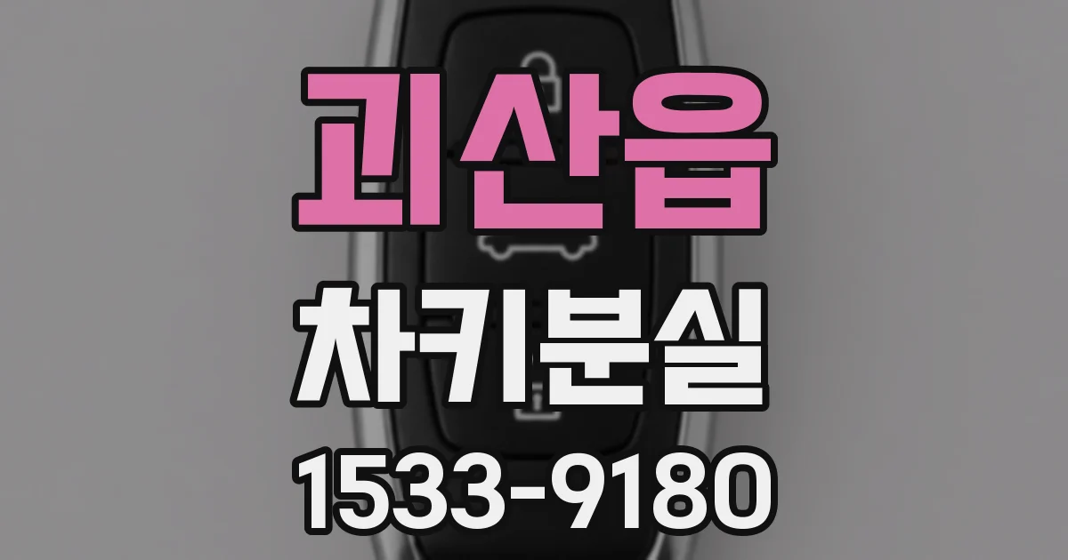 괴산읍 차키분실