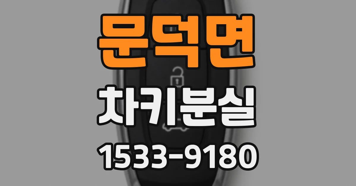 문덕면 차키분실