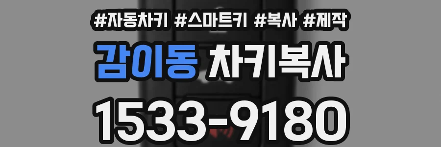 감이동 차키복사