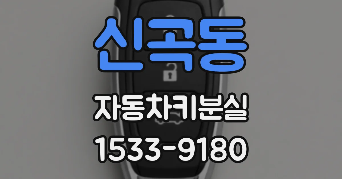신곡동 자동차키분실