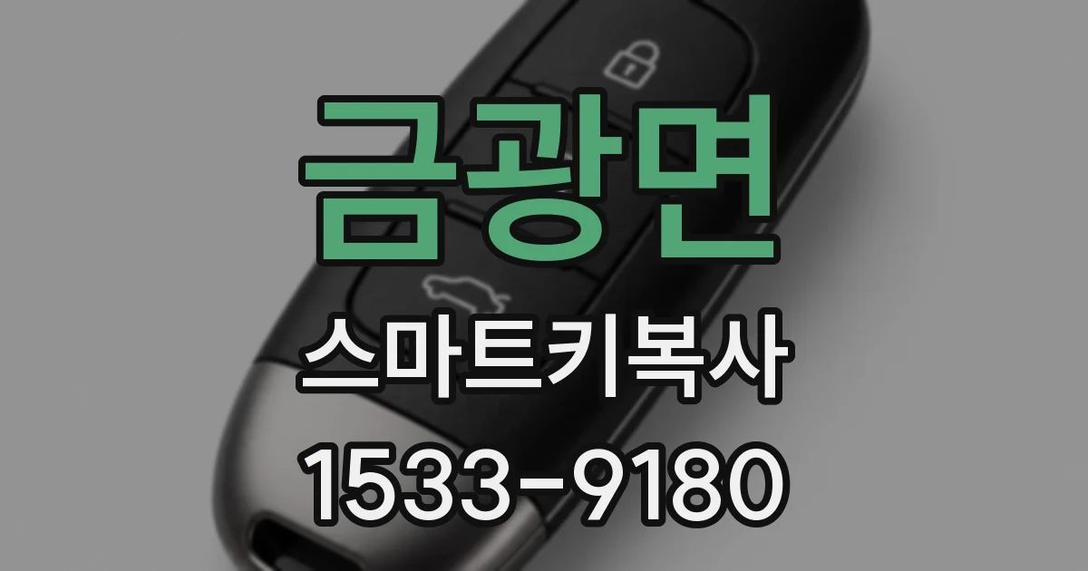 금광면 스마트키복사