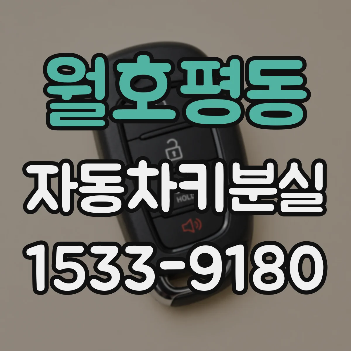 월호평동 자동차키분실