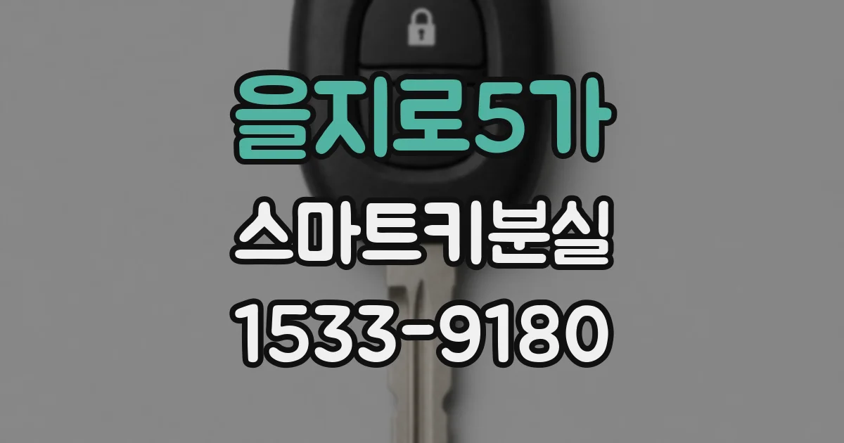 을지로5가 스마트키분실