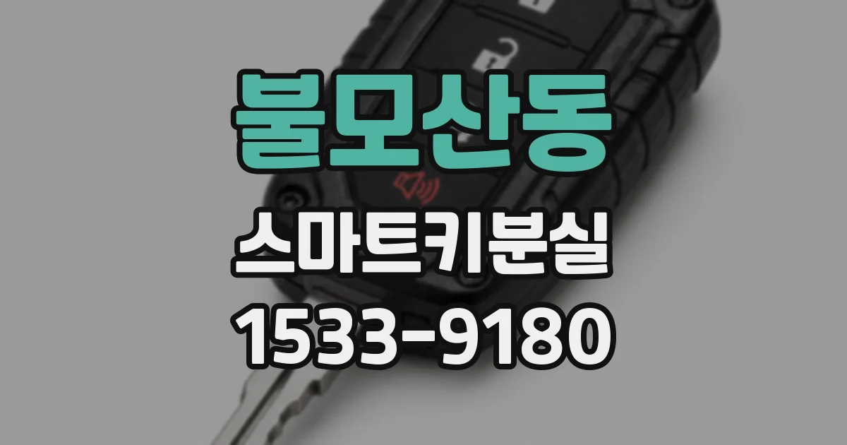 불모산동 스마트키분실