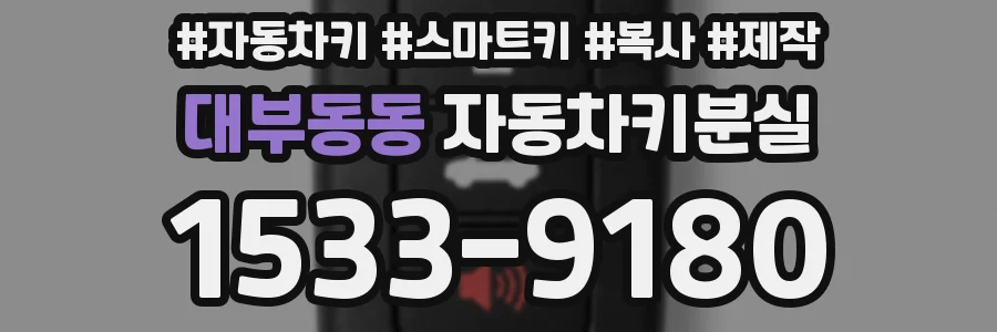 대부동동 자동차키분실