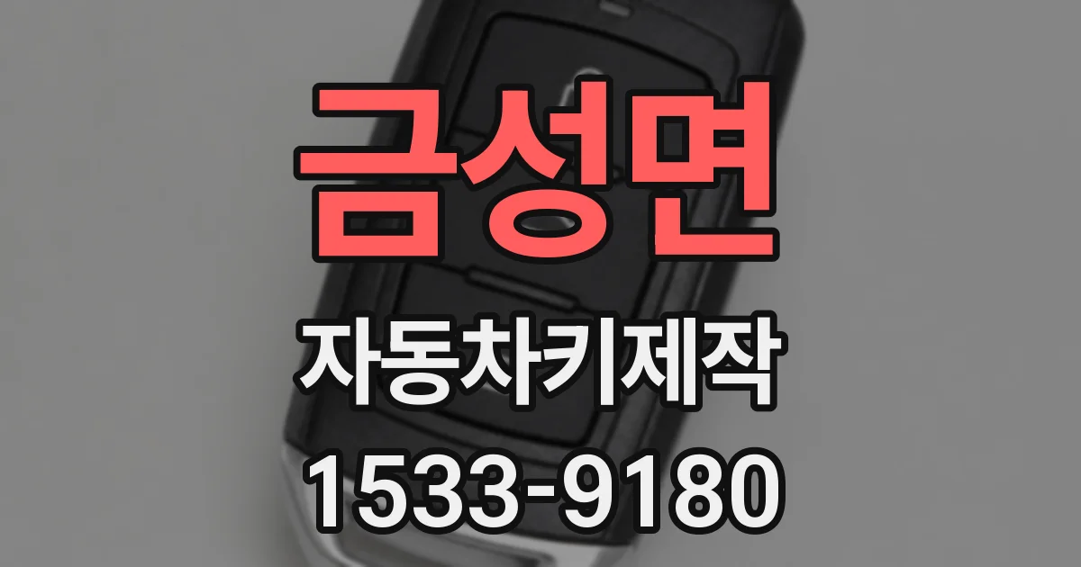 금성면 자동차키제작