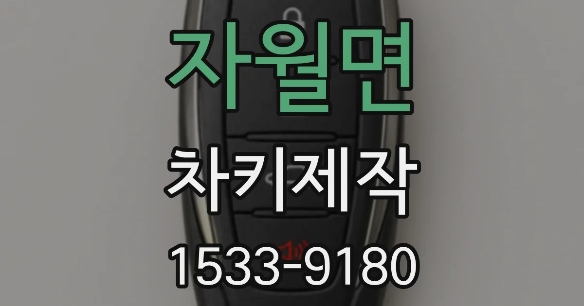 자월면 차키제작
