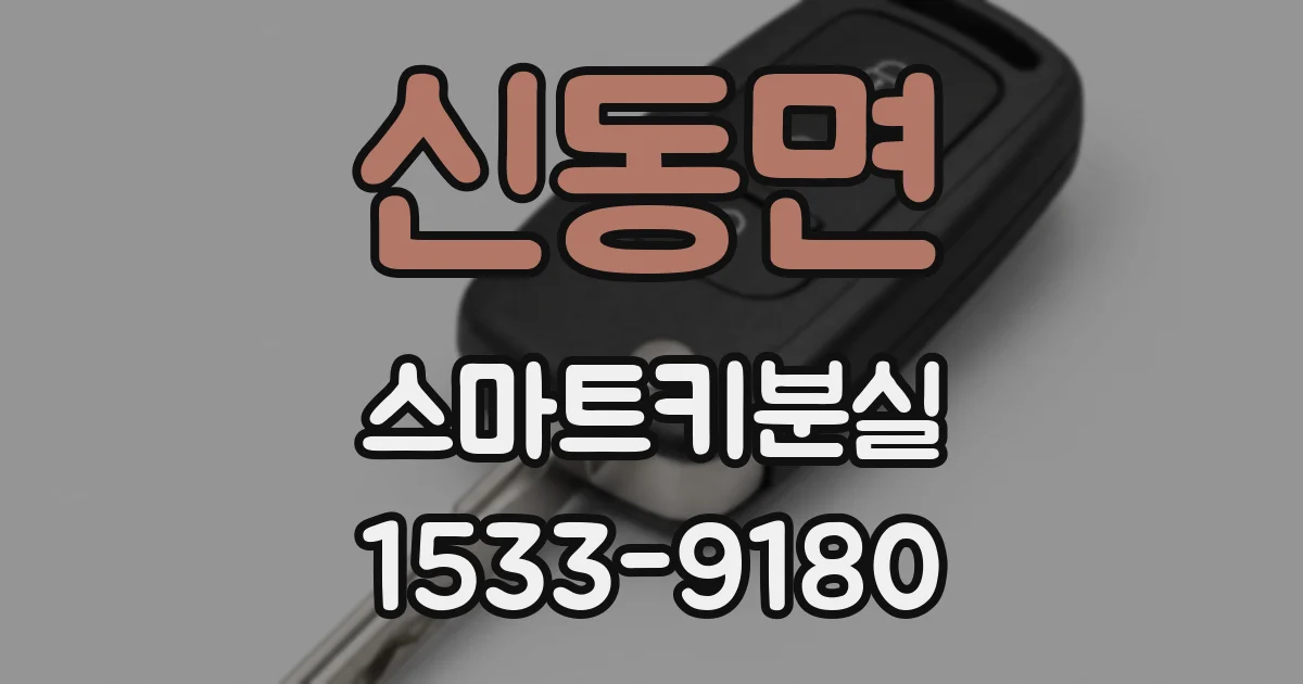 신동면 스마트키분실
