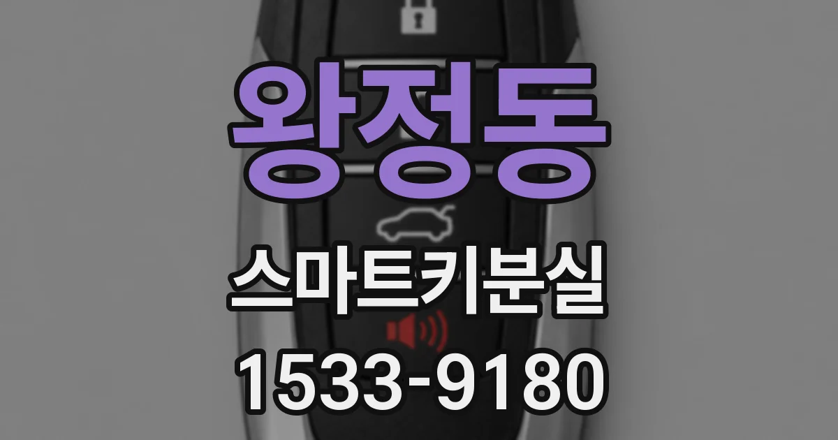 왕정동 스마트키분실