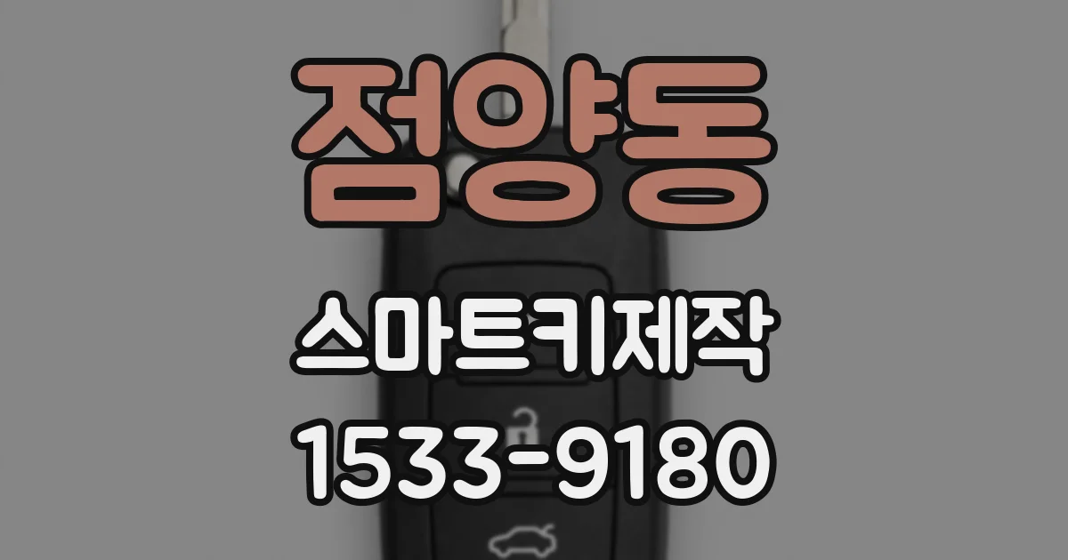 점양동 스마트키제작