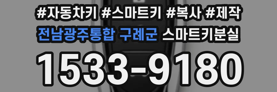 전남광주통합 구례군 스마트키분실