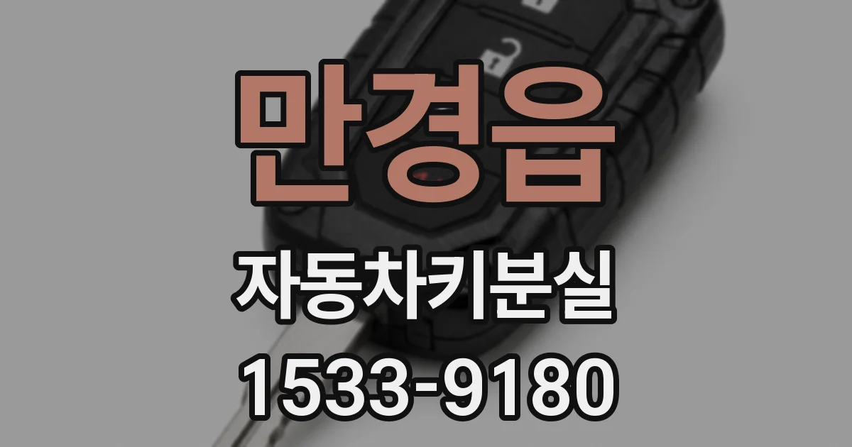 만경읍 자동차키분실