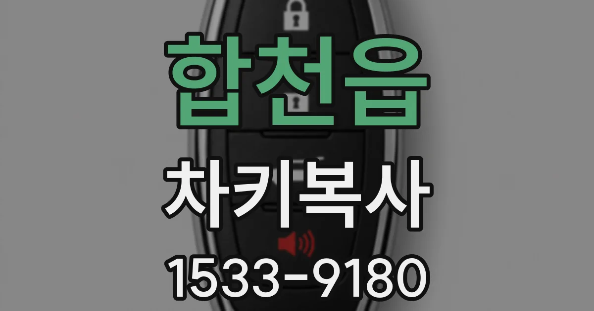 합천읍 차키복사