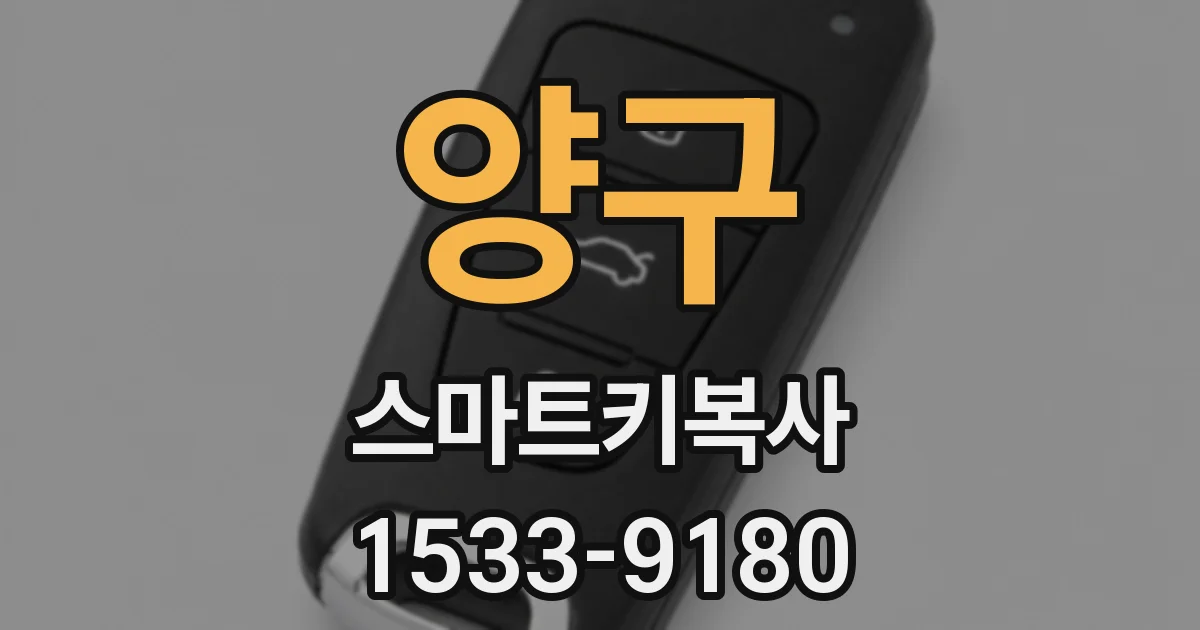 양구 스마트키복사
