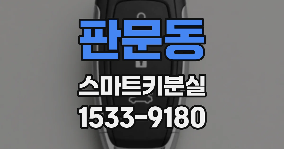 판문동 스마트키분실