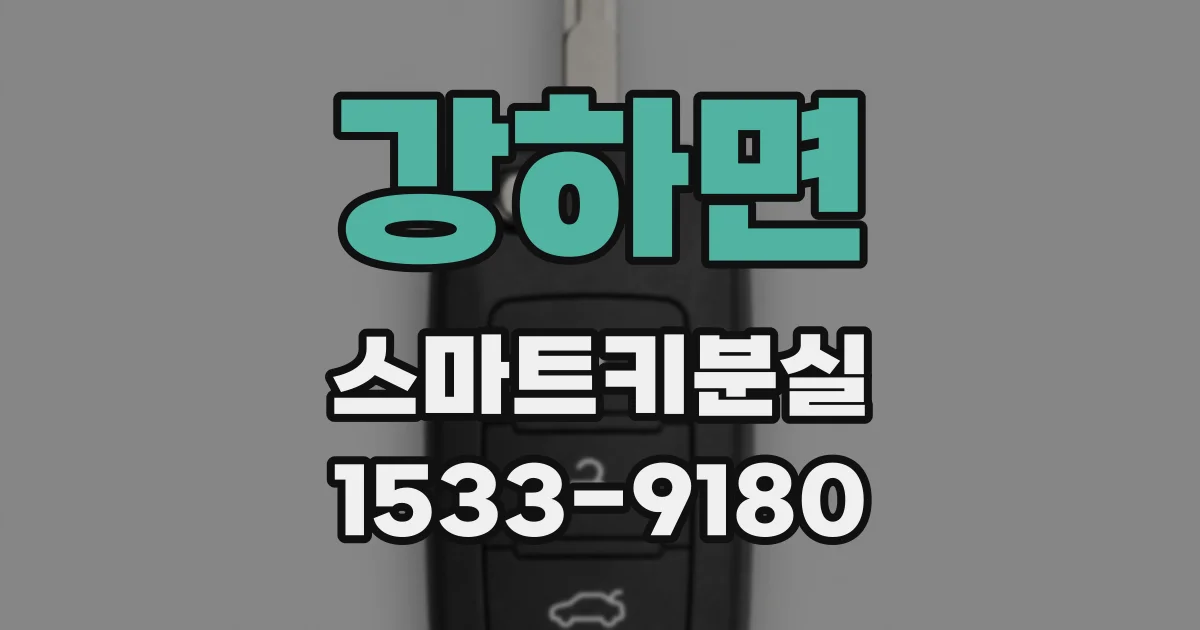 강하면 스마트키분실