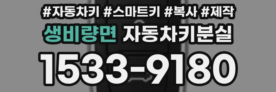 생비량면 자동차키분실