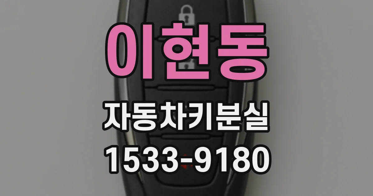 이현동 자동차키분실
