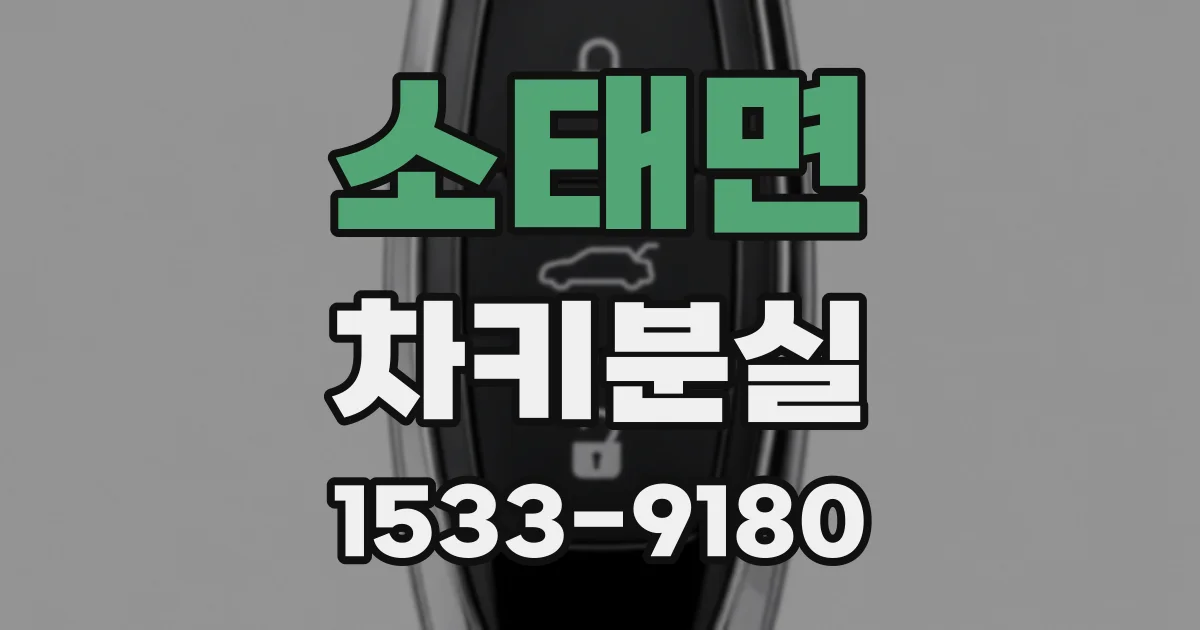 소태면 차키분실