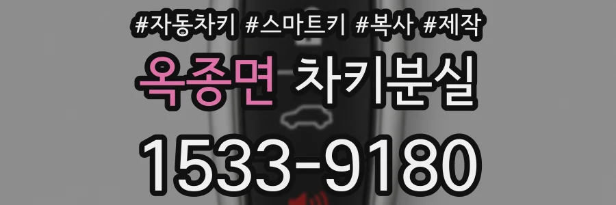 옥종면 차키분실
