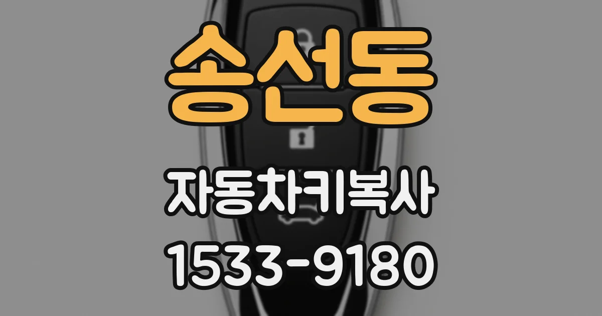 송선동 자동차키복사
