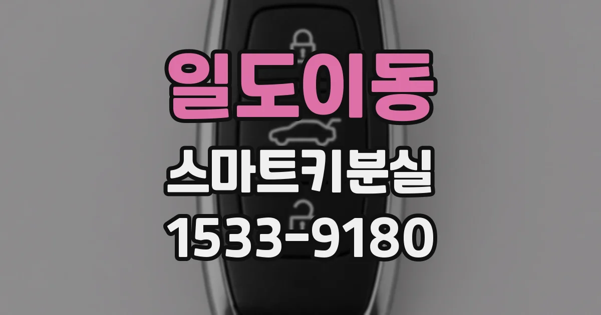 일도이동 스마트키분실