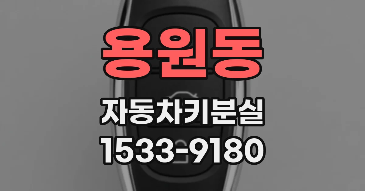 용원동 자동차키분실