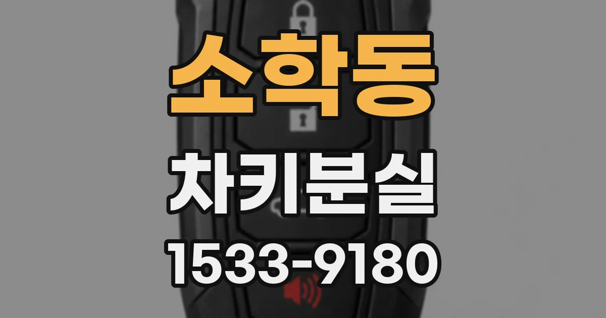 소학동 차키분실