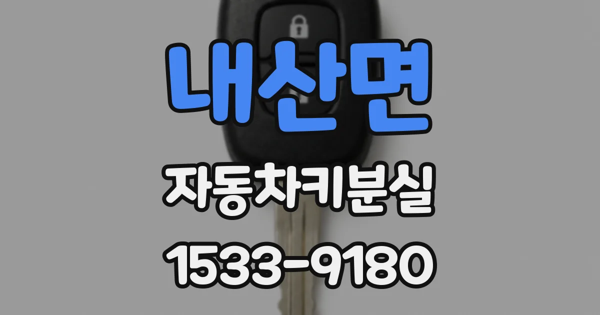 내산면 자동차키분실