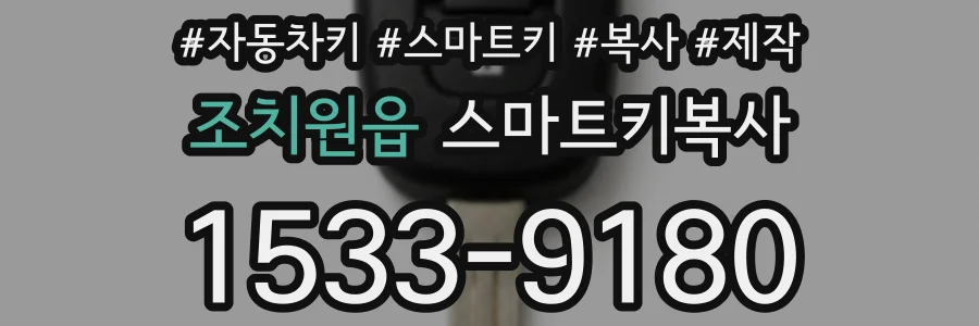 조치원읍 스마트키복사