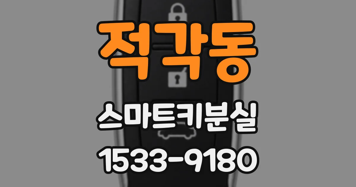 적각동 스마트키분실